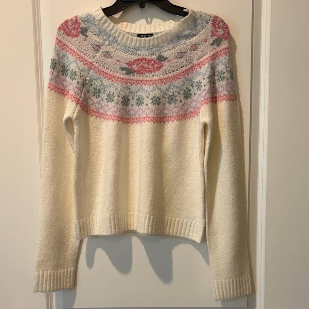 NWT FCT with Love Fair Isle Sweater